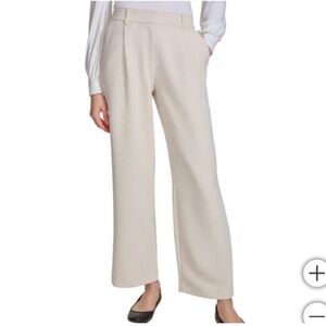NWT DKNY Wide Leg Pants Off White Size 10